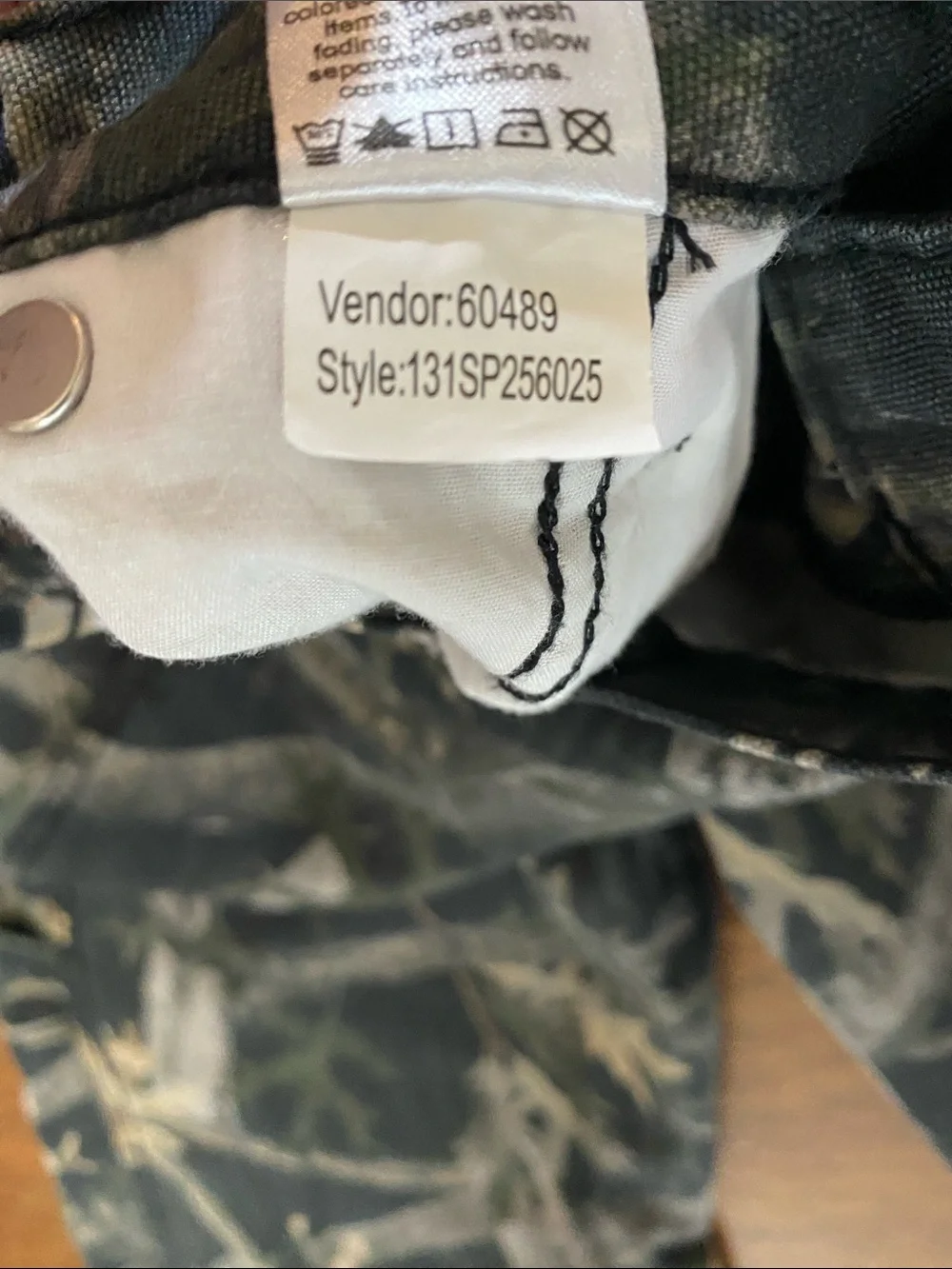 PacSun Men's Camouflage Cargo Pants - Black & Brown